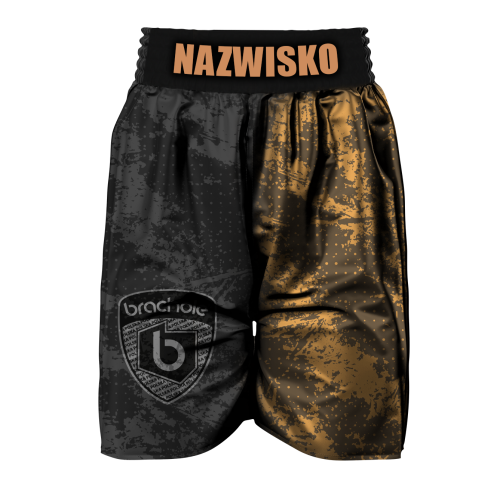 Czarne Spodenki Bokserskie BRACHOLE GRUNGE