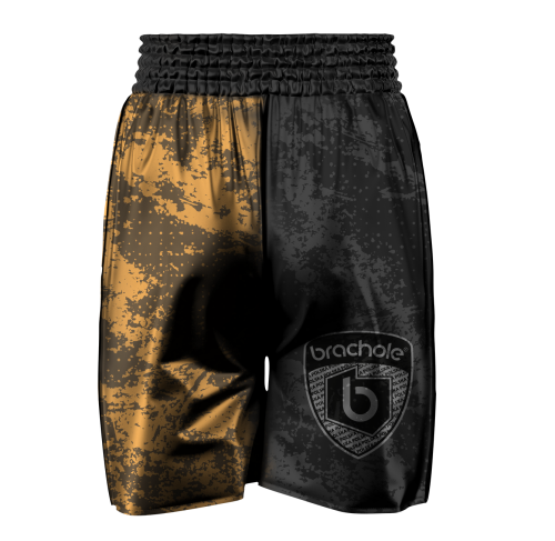 Czarne Spodenki Bokserskie BRACHOLE GRUNGE