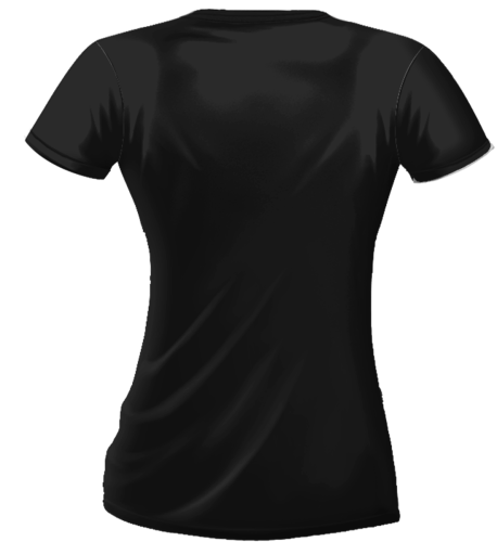 Czarna koszulka damska treningowa