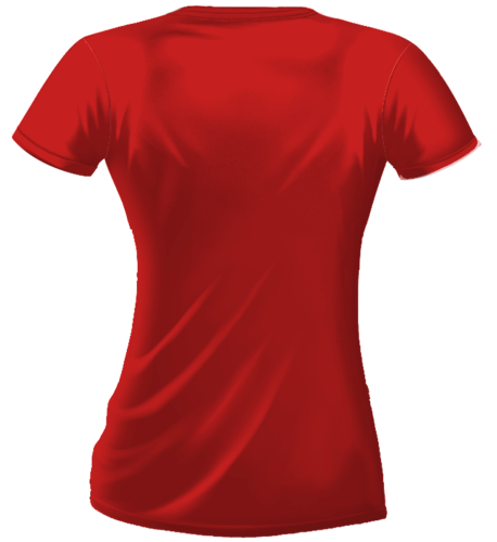 Czerwona damska koszulka do ćwiczeń