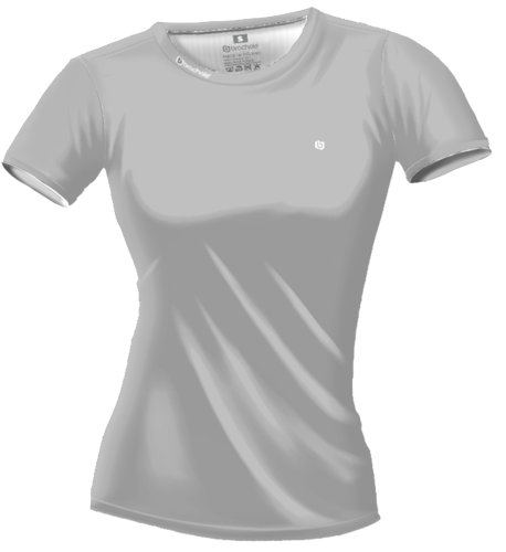 Szara koszulka do ćwiczeń damska