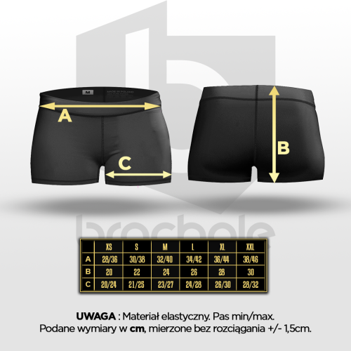 Czarne spodenki kompresyjne damskie