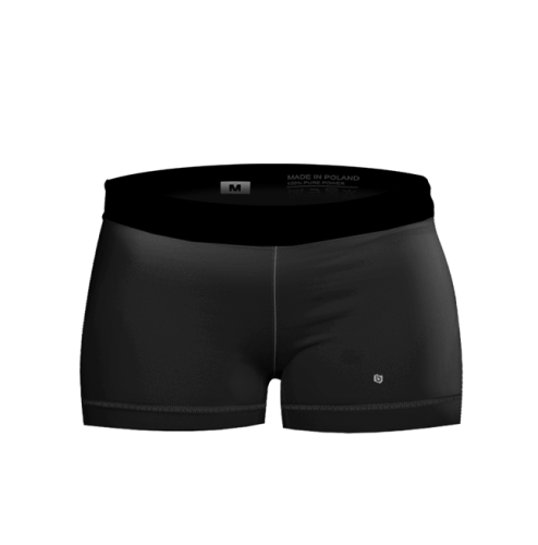 Czarne spodenki kompresyjne damskie