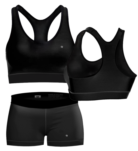 ZESTAW SPORTOWY CZARNY ST