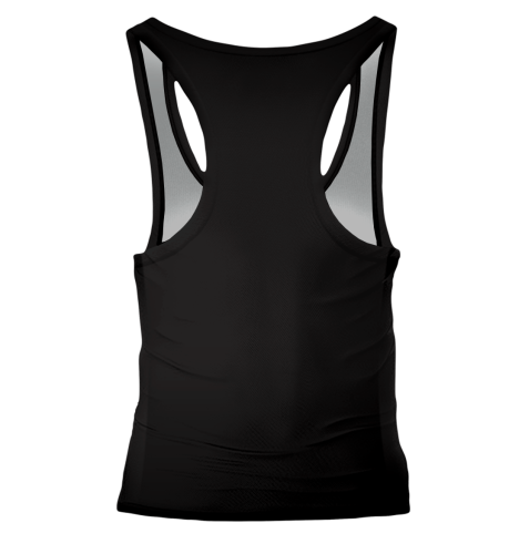 Czarny damski  tank top na siłownię