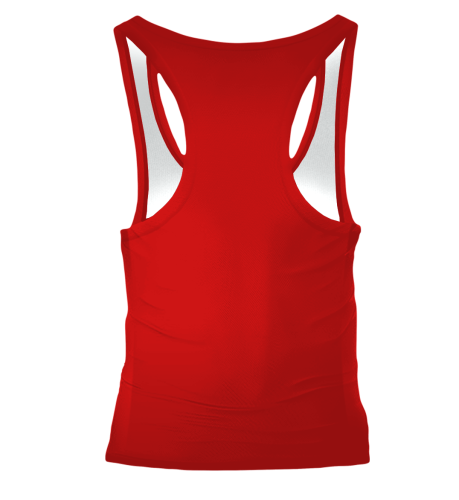 Czerwony damski tank top