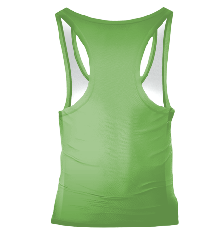 Zielony  damski tank top do ćwiczeń