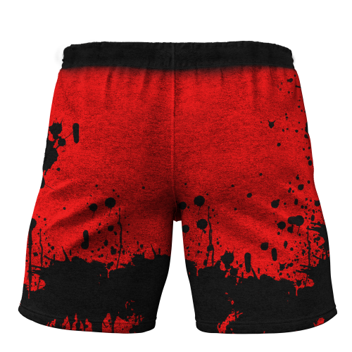 Profesjonalne Czerwone Spodenki Treningowe SPLATTER