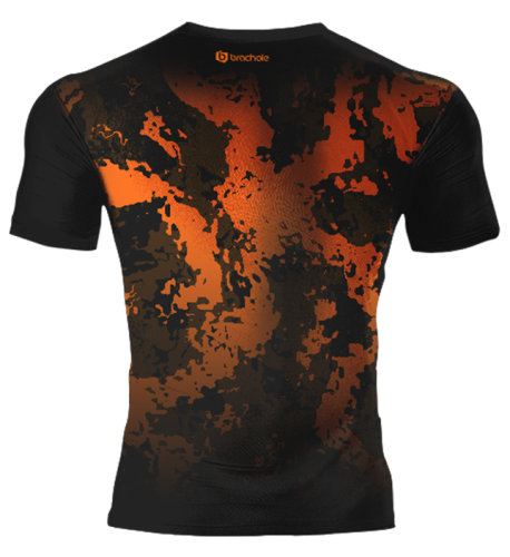 Koszulka Treningowa LIQUID POMARAŃCZOWY Liquid pomaranczowy tyl.png