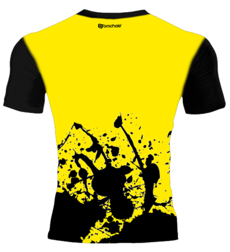 Koszulka Treningowa SPLATTER ŻÓŁTY splatter zolte tyl.png