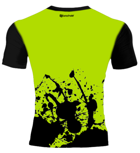 Koszulka Treningowa SPLATTER LIME splatter lime tyl.png