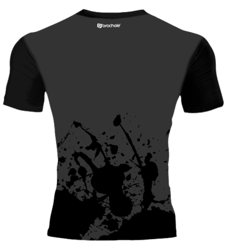 Koszulka Treningowa SPLATTER SZARY splatter grey tyl.png