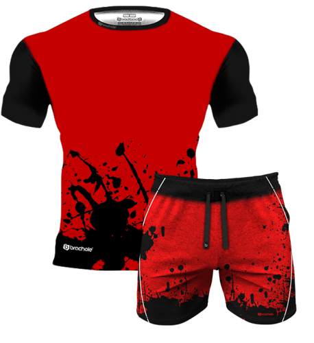 Zestaw Treningowy SPLATTER CZERWONY