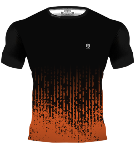 Zestaw Treningowy GRUNGE PAINT POMARAŃCZOWY Grunge pomaranczowe przod.png