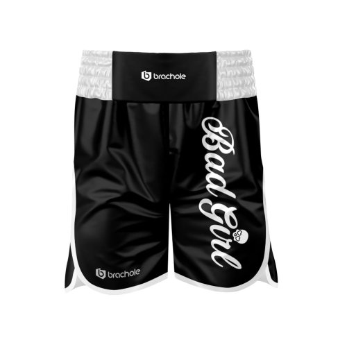 Spodenki damskie bokserskie Bad Girl White