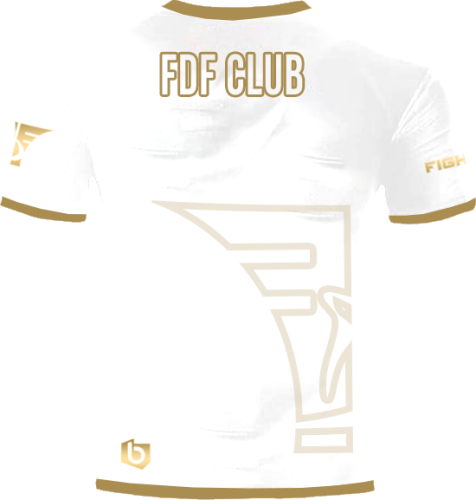 Koszulka Treningowa męska FDF Biała biala meska tyl.png