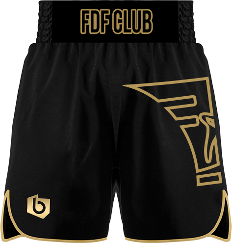 Spodenki bokserskie męskie FDF Czarne