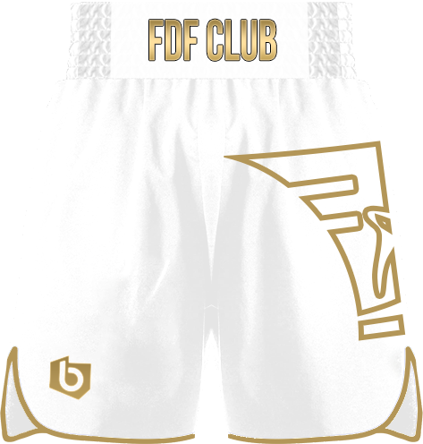 Spodenki bokserskie męskie FDF Białe