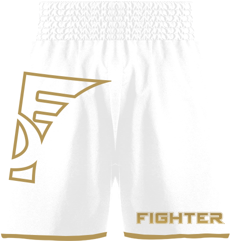 Spodenki bokserskie męskie FDF Białe biale meskie tyl.png