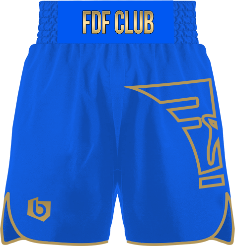 Spodenki bokserskie męskie FDF Niebieskie