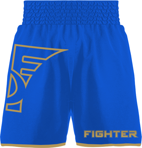Spodenki bokserskie męskie FDF Niebieskie niebieskie meskie tyl.png