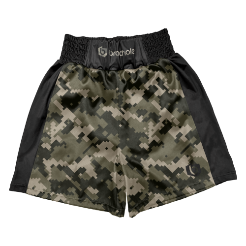 Czarno-zielone spodenki bokserskie męskie Army