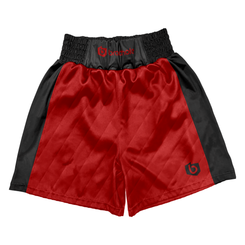 Czarno-czerwone spodenki bokserskie męskie Cube