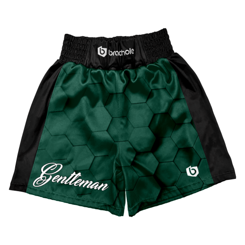Czarno-zielone szorty bokserskie Gentleman