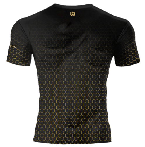 Koszulka na siłownię męska FDF Czarna czarna tyl.png