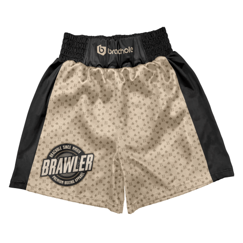 Piaskowe spodenki bokserskie męskie Brawler