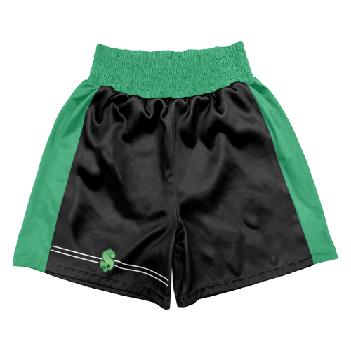 Czarno-zielone spodenki bokserskie męskie RICHBOY Czarno-zielone spodenki bokserskie męskie RICHBOY.tył.png