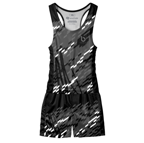 Czarny strój na siłownię dla mężczyzn Brick Dark