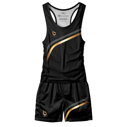 Czarny strój sportowy męski Golden Line Czarny strój sportowy męski Golden Line.png