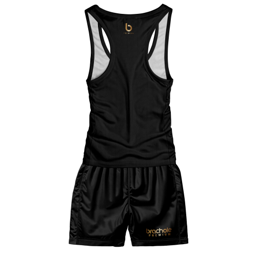 Czarny strój sportowy męski Golden Line Czarny strój sportowy męski Golden Line.tył.png