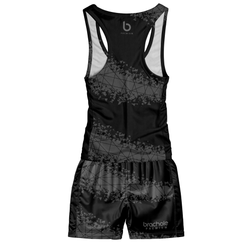 Czarny strój sportowy męski Cut Czarny strój sportowy męski Cut.tył.png