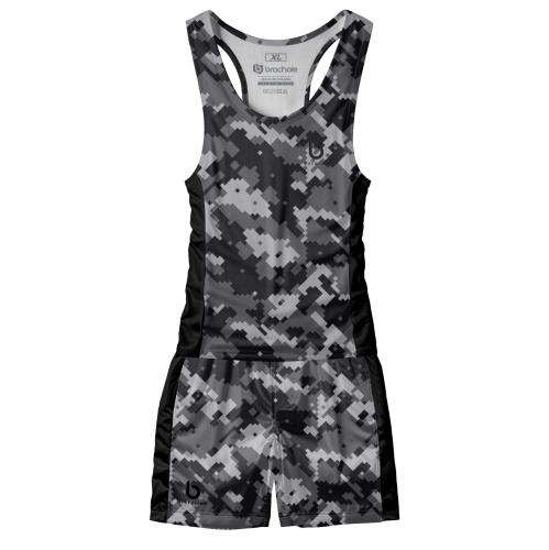 Czarny strój sportowy męski Warfare