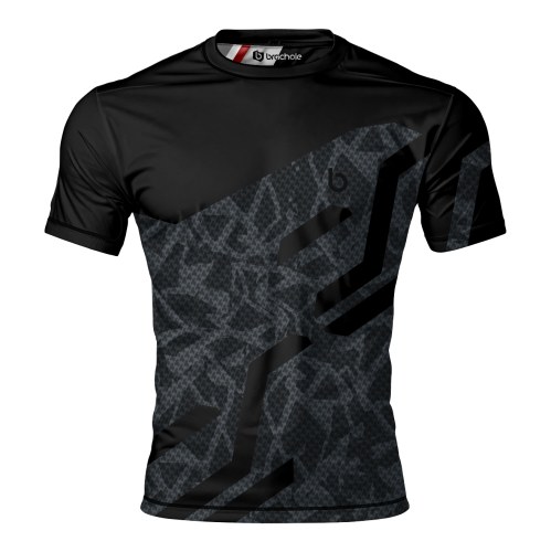 Czarna koszulka treningowa Base Navy z Wzorem