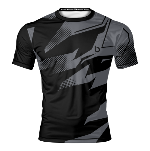 Czarno-szara koszulka termoaktywna dla Sportowców Cut Navy Czarno-szara Koszulka Termoaktywna Dynamic Cut Navy dla Sportowców.przód.png