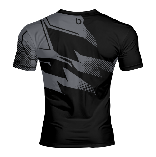 Czarno-szara koszulka termoaktywna dla Sportowców Cut Navy Czarno-szara Koszulka Termoaktywna Dynamic Cut Navy dla Sportowców.tyl.png