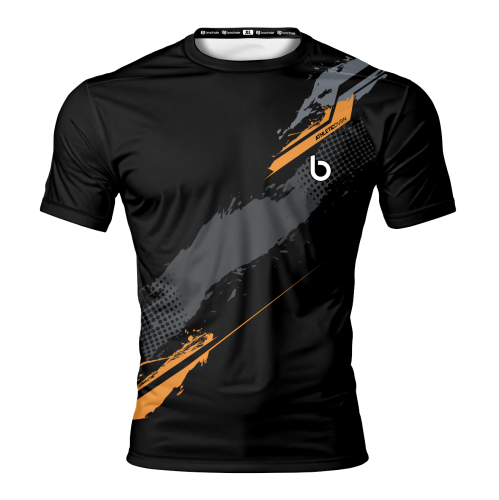 Czarno-Pomarańczowa Koszulka Sportowa Dvs Orange Czarno-Pomarańczowa Koszulka Sportowa Dvs orange.przód.png