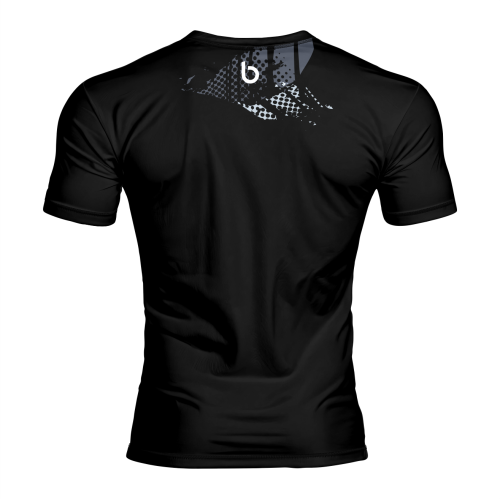 Czarna Koszulka Treningowa z Technologią Odprowadzania Wilgoci Glom Navy CzarnaKoszulka Treningowa z Technologią Odprowadzania Wilgoci Grom Navy. tył.png