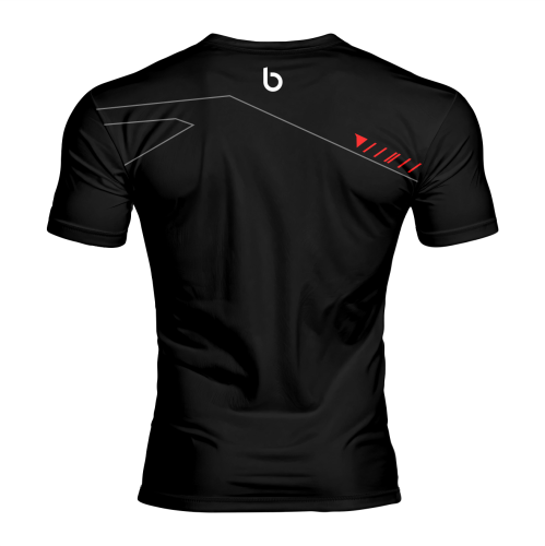 Czarna koszulka męska z napisem Perfo Red Czarna koszulka męska z napisem.Perfo Red.tył.png