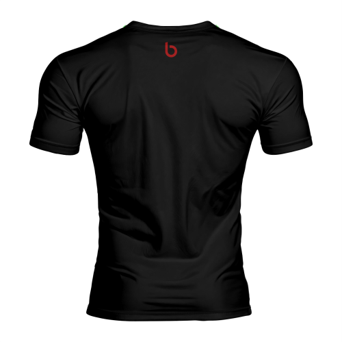 Czarna koszulka treningowa męska z napisem Progress Czarna koszulka treningowa męska  z napisem Progress.tył.png