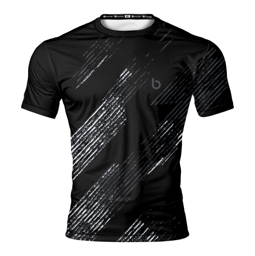 Czarno-biała koszulka treningowa Raw White