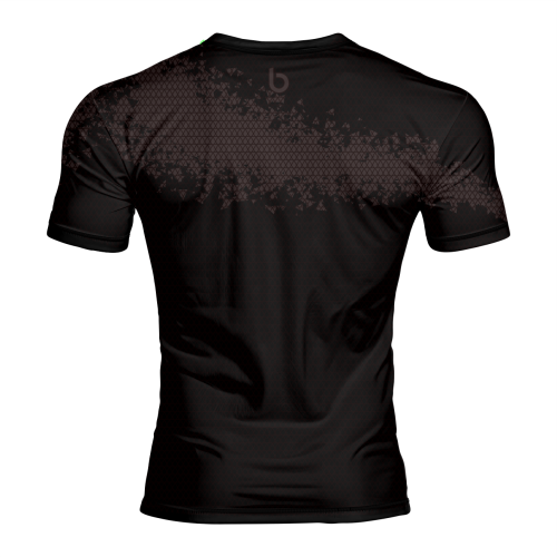 Czarno- brązowa szybkoschnąca koszulka na siłownię męska Rust Brown Czarno-brązowa koszulka męska Rust Brown Rust Brown.tył.png