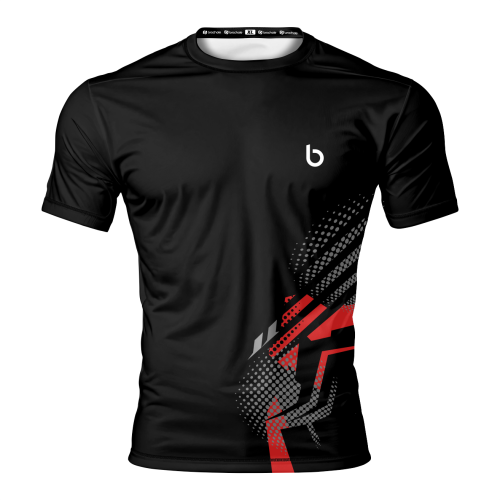 Czarna koszulka sportowa męska Vert Red Czarna koszulka sportowa męska Vert Red  Redvert przód.png