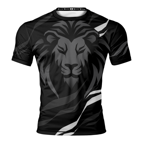 Czarna Koszulka Treningowa  z Grafiką Wild Koszulka Treningowa 'Wild' z Grafiką Lwa przód.png