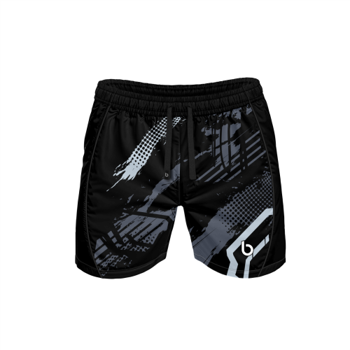 Czarne krótkie spodenki na siłownię męskie Glom Navy