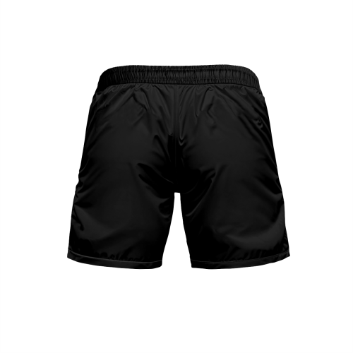 Czarne spodenki męskie z kieszeniami Perfo Red Czarne spodenki męskie z kieszeniami Perfo Red.tył.png