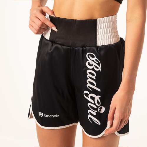 Spodenki damskie bokserskie Bad Girl White